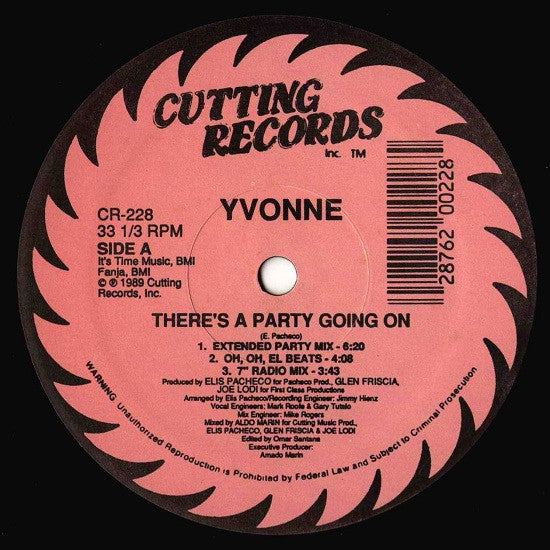 Yvonne* : There's A Party Going On (12")