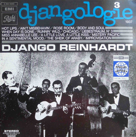 Django Reinhardt : Djangologie 3 (1937) (LP, Comp, RE, PM )