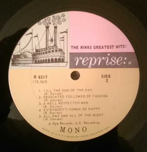 The Kinks : The Kinks Greatest Hits! (LP, Comp, Mono, San)