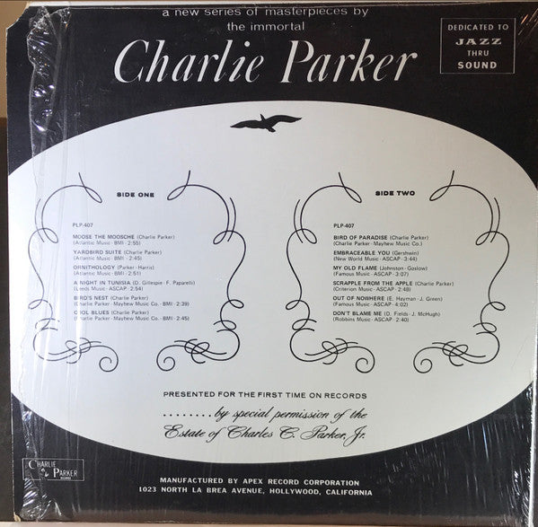 Charlie Parker : "Bird" Symbols (LP, RE)