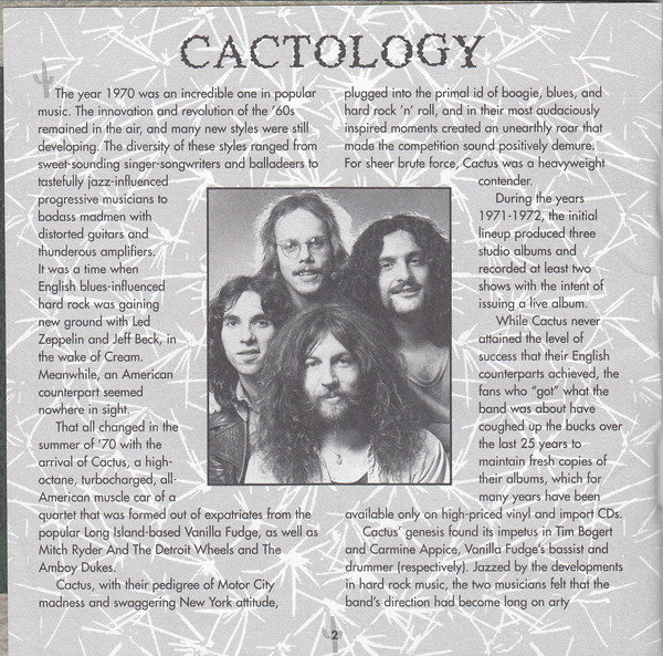 Cactus (3) : Cactology - The Cactus Collection (CD, Comp, RM)