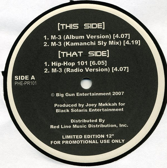 Grandmaster Melle Mel : M-3 (12", Ltd, Promo)