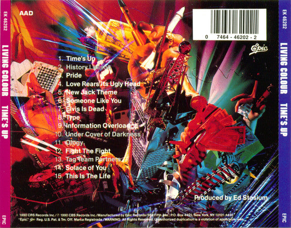 Living Colour : Time's Up (CD, Album)