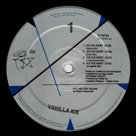 Vanilla Ice : Ice Ice Baby (12")