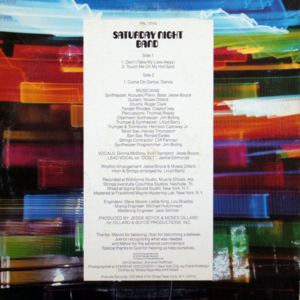 Saturday Night Band : Come On Dance, Dance (LP, Album, Pit)