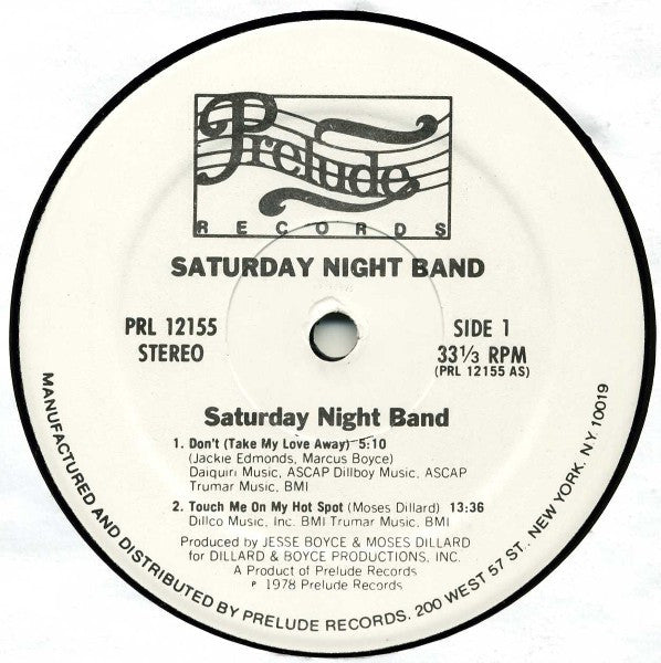 Saturday Night Band : Come On Dance, Dance (LP, Album, Pit)