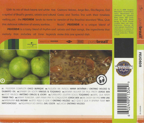 Various : Feijoada - 14 Delicious Sambas (CD, Album, Comp)