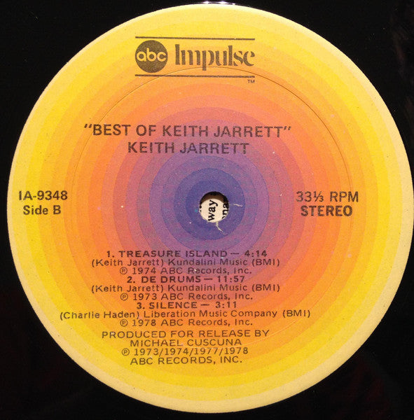 Keith Jarrett : Best Of Keith Jarrett (LP, Comp, Kee)