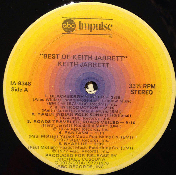 Keith Jarrett : Best Of Keith Jarrett (LP, Comp, Kee)