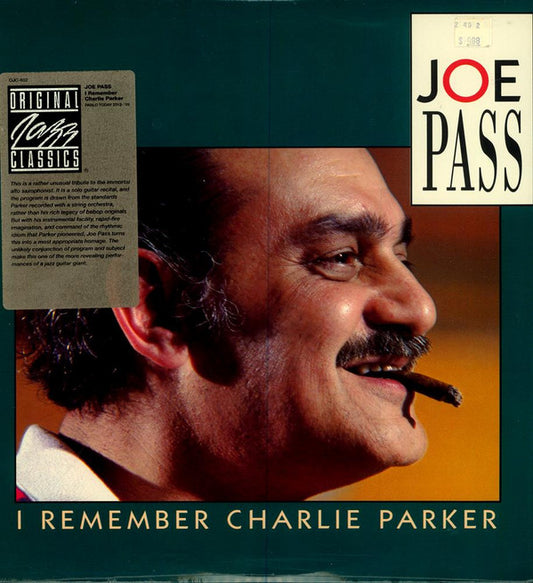 Joe Pass : I Remember Charlie Parker (LP, Album, RE, RM)