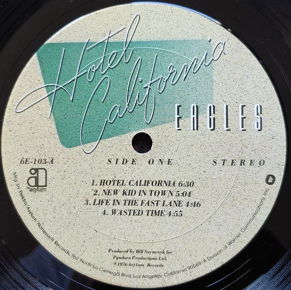 Eagles : Hotel California (LP, Album, RE, San)