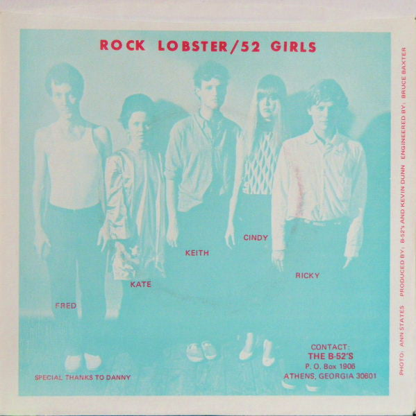 The B-52's : Rock Lobster / 52 Girls (7", Single, Red)