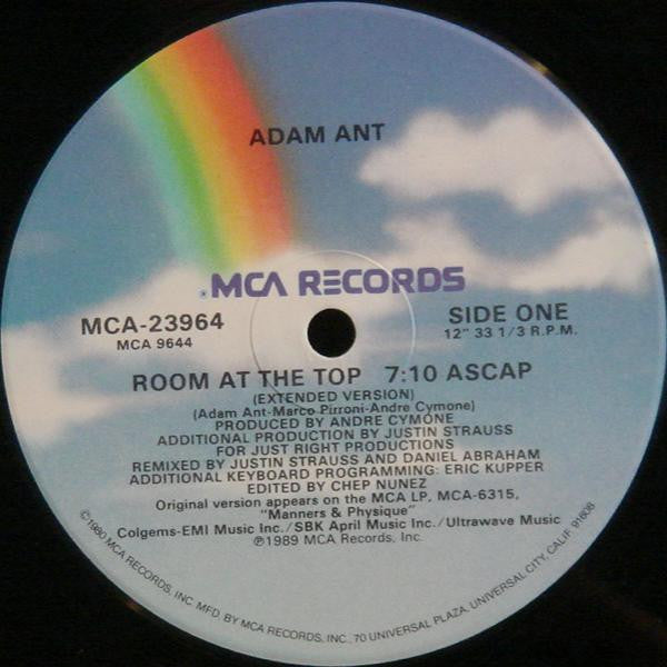 Adam Ant : Room At The Top (Extended Version) (12", Single, Glo)