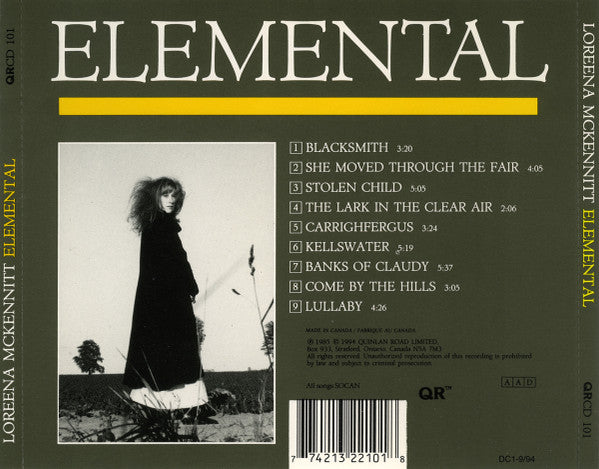 Loreena McKennitt : Elemental (CD, Album, RE)