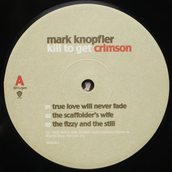 Mark Knopfler : Kill To Get Crimson (2xLP, Album, 180)