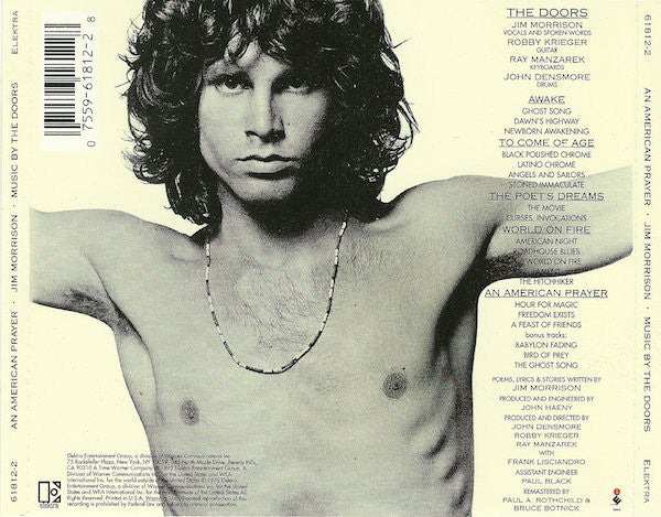 Jim Morrison Music By The Doors : An American Prayer (CD, Album, RE, RM, ARC)