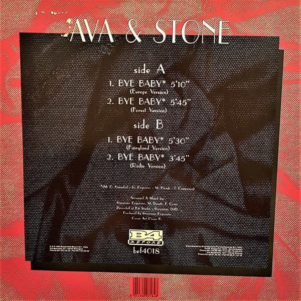 Ava & Stone : Bye Baby (12", Promo)