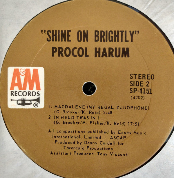 Procol Harum : Shine On Brightly (LP, Album, Ter)