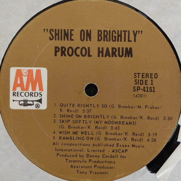 Procol Harum : Shine On Brightly (LP, Album, Ter)