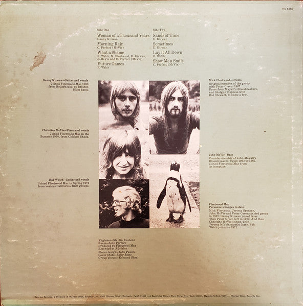 Fleetwood Mac : Future Games (LP, Album, RE, Gre)