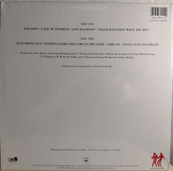 Wham! U.K.* : Fantastic (LP, Album, RE, Ter)