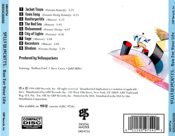 Yellowjackets : Run For Your Life (CDr, Album)