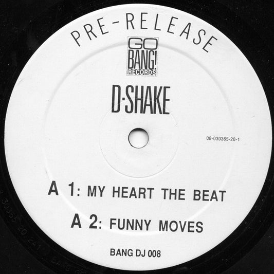 D-Shake : My Heart The Beat / Dance The Night Away (12", Promo)