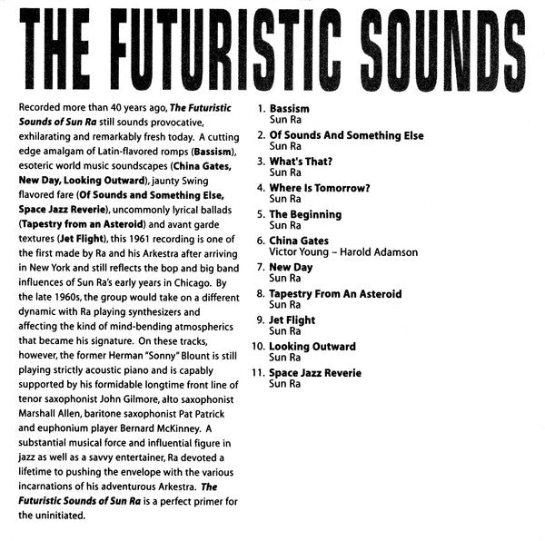 Sun Ra : The Futuristic Sounds Of Sun Ra (Album,Reissue,Remastered)