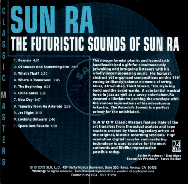 Sun Ra : The Futuristic Sounds Of Sun Ra (Album,Reissue,Remastered)