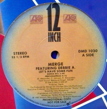 Merge (2) : Let's Have Some Fun (12", Promo)