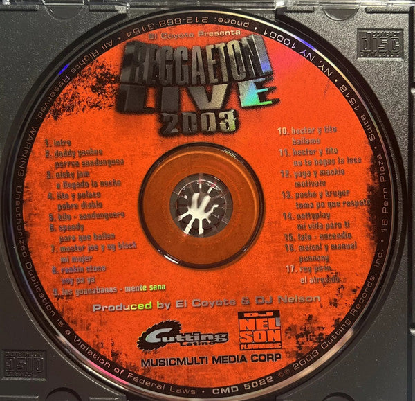 El Coyote (4) : Reggaeton Live 2003 (CD, Comp, Mixed)