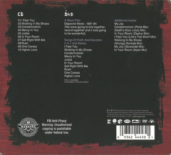 Depeche Mode : Songs Of Faith And Devotion (CD + DVD-V, Multichannel, NTSC + Album, RE, RM, Co)