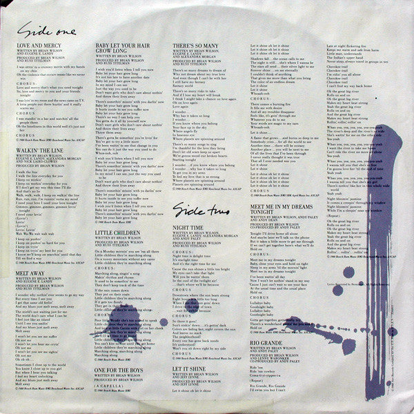 Brian Wilson : Brian Wilson (LP, Album, Spe)