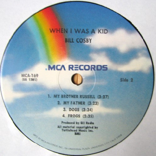 Bill Cosby : When I Was A Kid (LP, Album, RE, Blu)