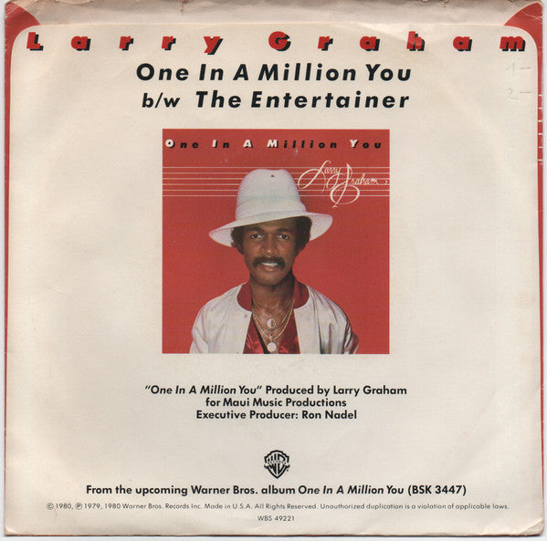 Larry Graham : One In A Million You (7", Single, Spe)