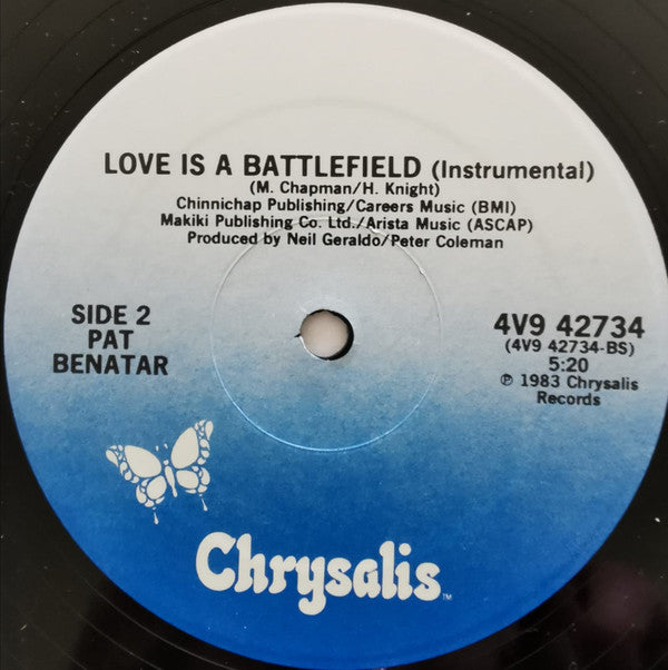 Benatar* : Love Is A Battlefield (Special Extended Remix) (12", Single, Sid)