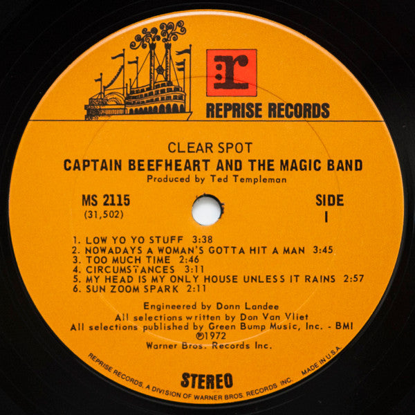 Captain Beefheart And The Magic Band : Clear Spot (LP, Album, Pit)