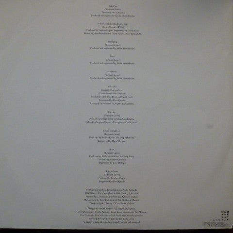 Pet Shop Boys : Actually / Always On My Mind (LP, Album + 12", Single, Promo)