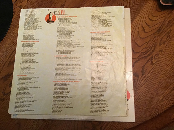 Supertramp : Breakfast In America (LP, Album, Ter)