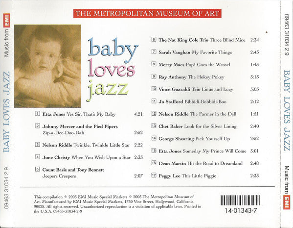 Various : Baby Loves Jazz (CD, Comp)