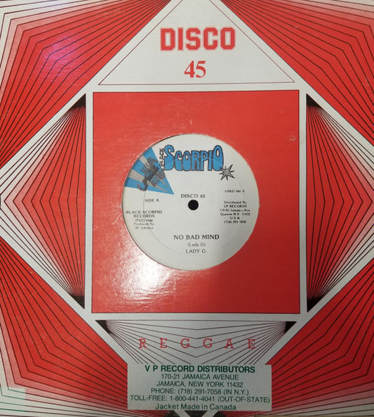Lady G : No Bad Mind / Petty Robber (12")