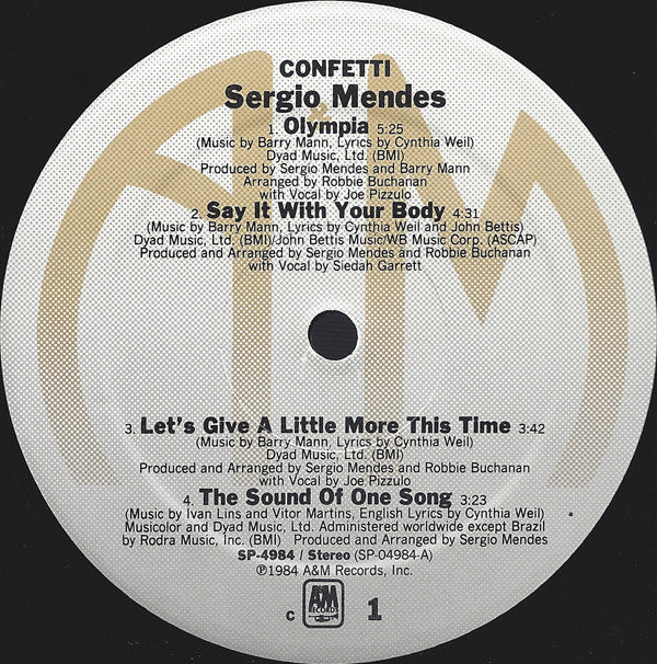 Sergio Mendes* : Confetti (LP, Album, Mon)
