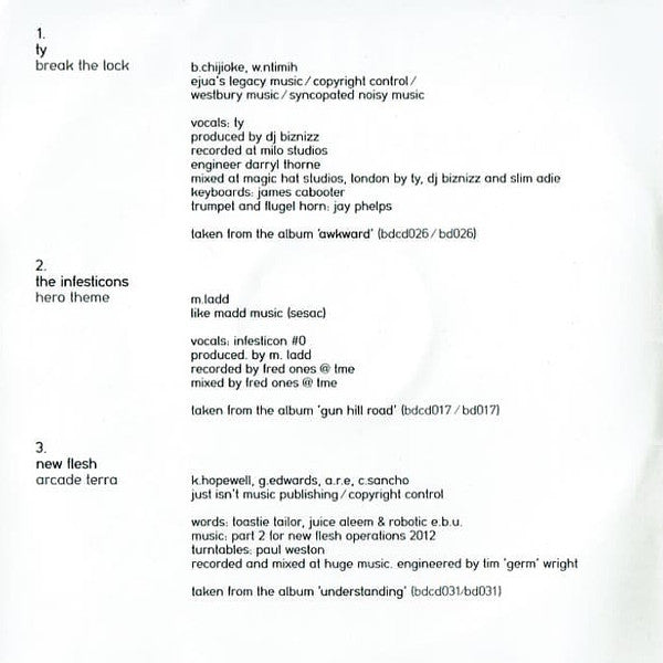Various : Sound01 (A Big Dada Sampler) (CD, Comp, Smplr)