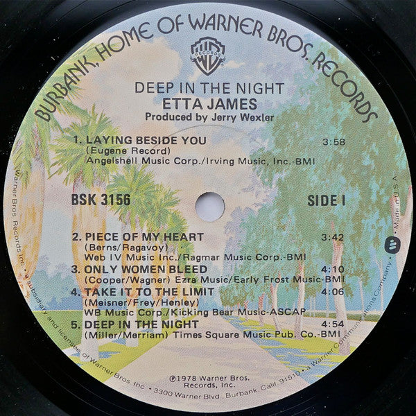 Etta James : Deep In The Night (LP, Album, Los)
