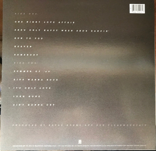 Bryan Adams : Reckless (LP, Album, R -)