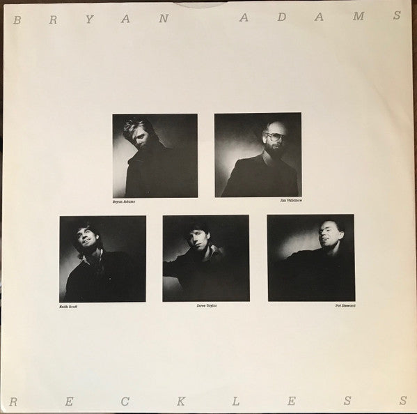 Bryan Adams : Reckless (LP, Album, R -)