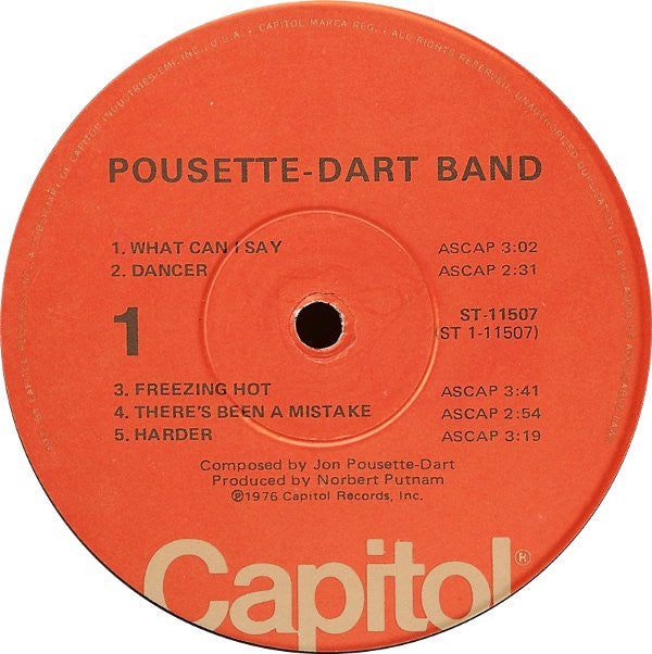 Pousette-Dart Band : Pousette-Dart Band (LP, Album, Win)