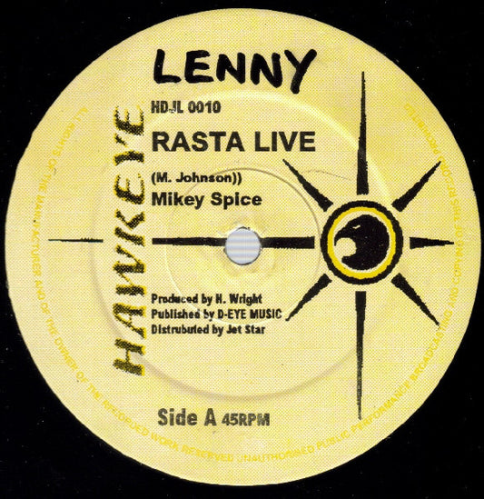 Mikey Spice / Phillip Frazer* : Rasta Live / In Love With A Natty (12")