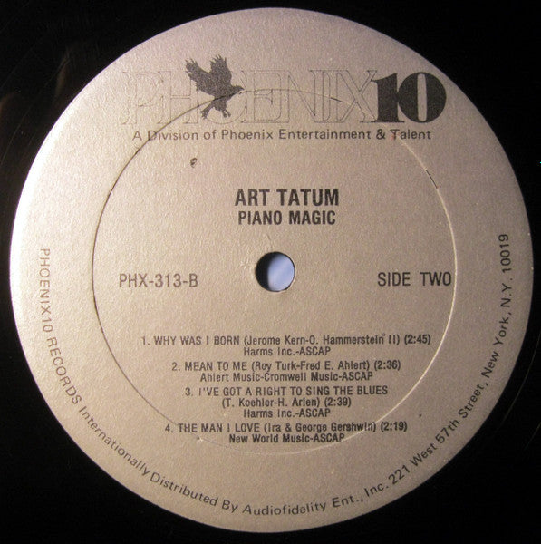 Art Tatum : Piano Magic (LP, Album, Sil)