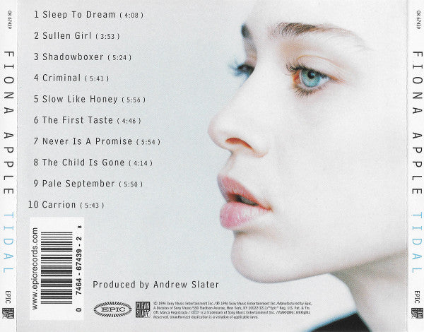 Fiona Apple : Tidal (CD, Album, RP)